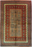 5'6" x 7'11"   Persian Kashkuli Rug Top View