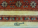 5'7" x 8'1"   Persian Kashkuli Rug Angle View