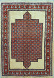 5'8" x 8'2"   Persian Kashkuli Rug Top View