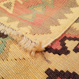 4'8" x 7'8"   Persian Vintage Qashqai Kilim Rug Angle View