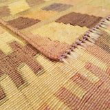 5'0" x 8'3"   Persian Vintage Qashqai Kilim Rug Back View