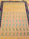 5'3" x 8'1"   Persian Vintage Qashqai Kilim Rug Angle View