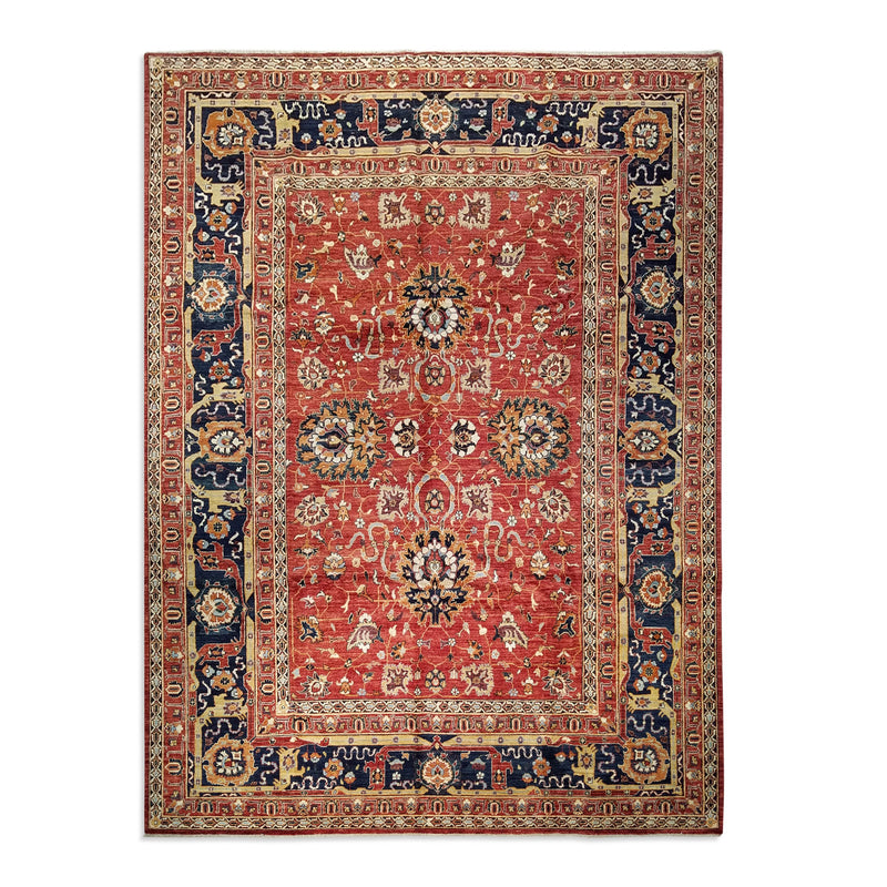 8'9" x 11'10"   Tabriz Rug Top View