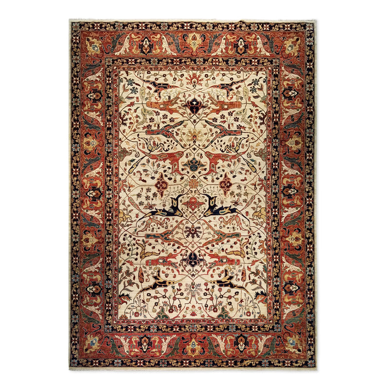 9'10" x 13'9"   Serapi Rug Top View