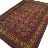 6'5" x 9'5"   Kunduz Rug Angle View