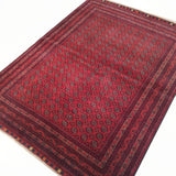 4'10" x 6'2"   Kunduz Rug Angle View
