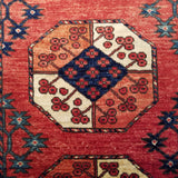 2'9" x 9'5"   Ersari Turkmen Design Runner Rug Angle View
