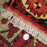 2'9" x 9'5"   Ersari Turkmen Design Runner Rug Back View