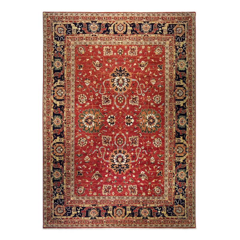 9'9" x 13'9"   Mahal Rug Top View