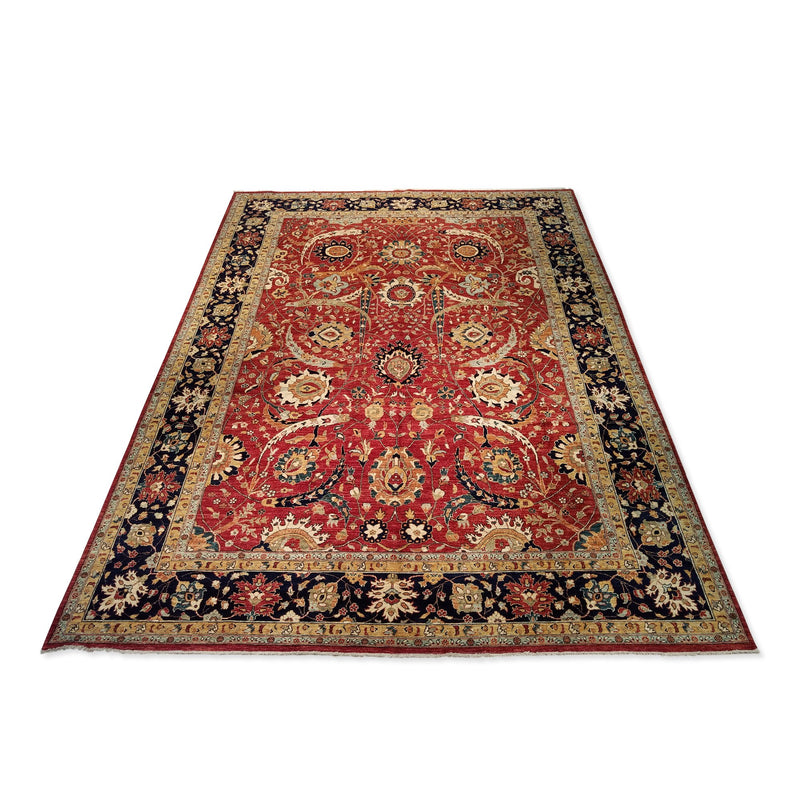 10'0" x 13'11"   Tabriz Rug Angle View