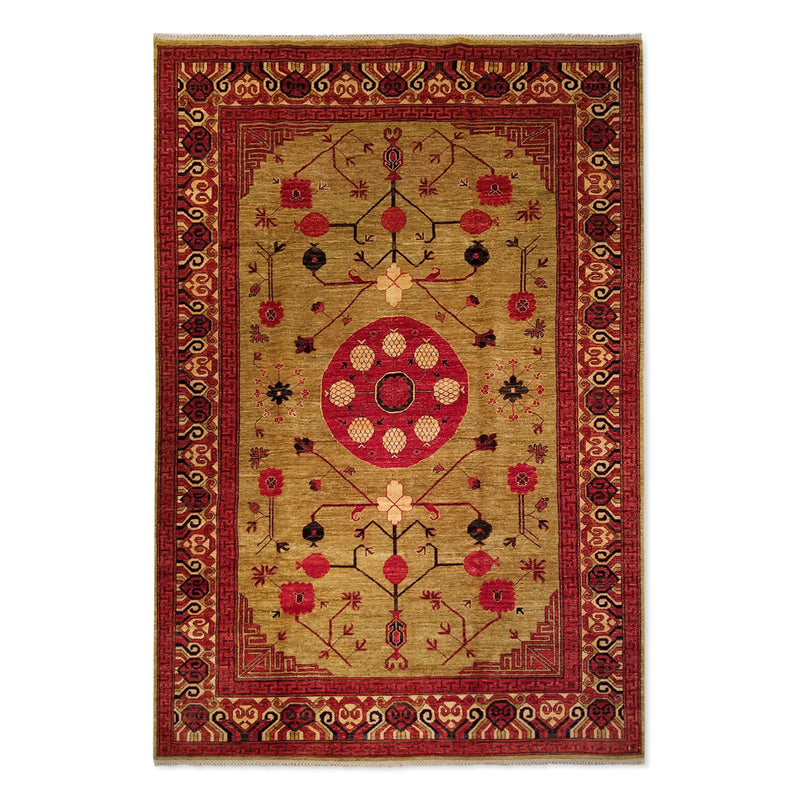 6'5" x 9'6"   Ghotan Rug Top View