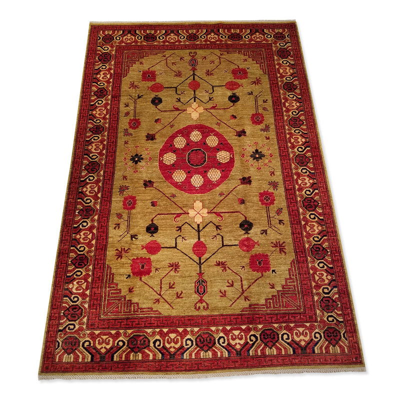 6'5" x 9'6"   Ghotan Rug Angle View