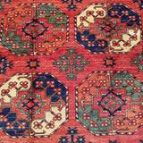 6'8" x 10'3"   Ersari Turkmen Design Rug Angle View