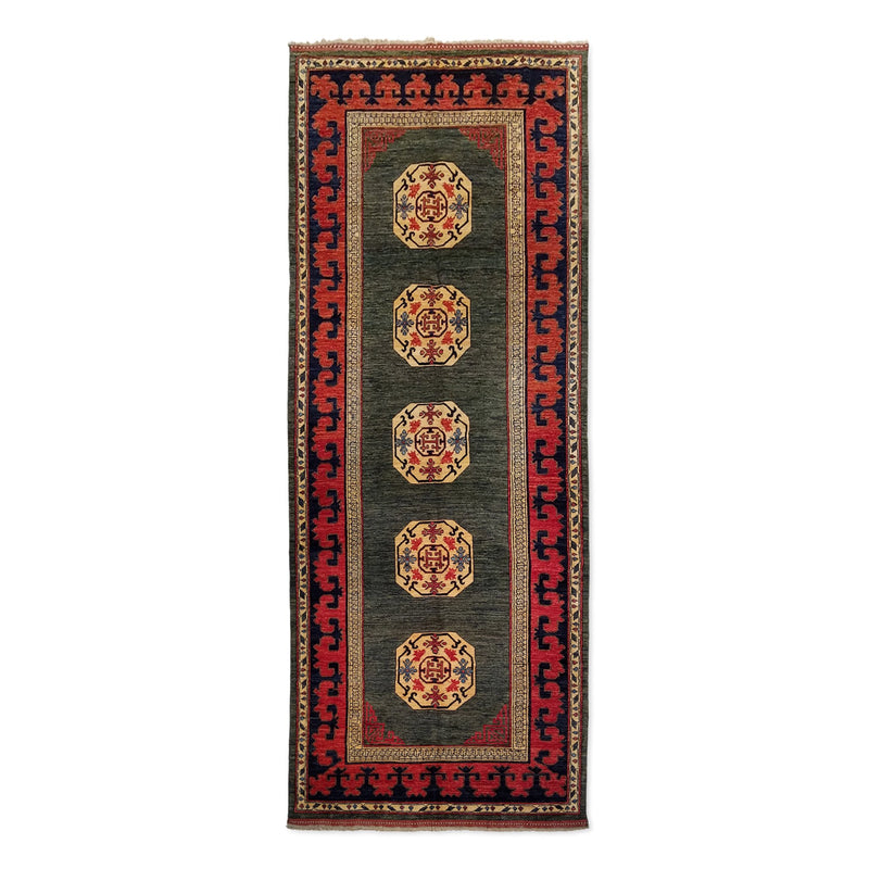 4'11" x 12'10"   Ghotan Runner Rug Top View