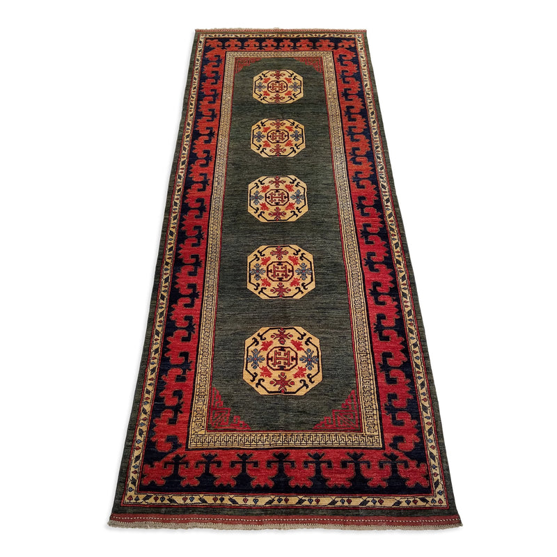 4'11" x 12'10"   Ghotan Runner Rug Angle View