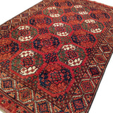 6'6" x 9'8"   Ersari Turkmen Design Rug Angle View
