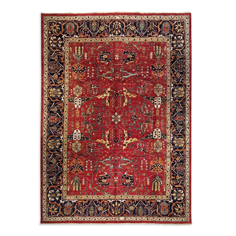 9'2" x 11'10"   Heriz Rug Top View
