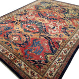 8'10" x 11'7"   Dragon Design Rug Angle View