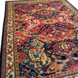 8'10" x 11'7"   Dragon Design Rug Angle View