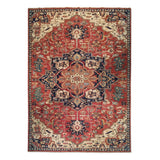 9'9" x 13'7"   Heriz Rug Top View