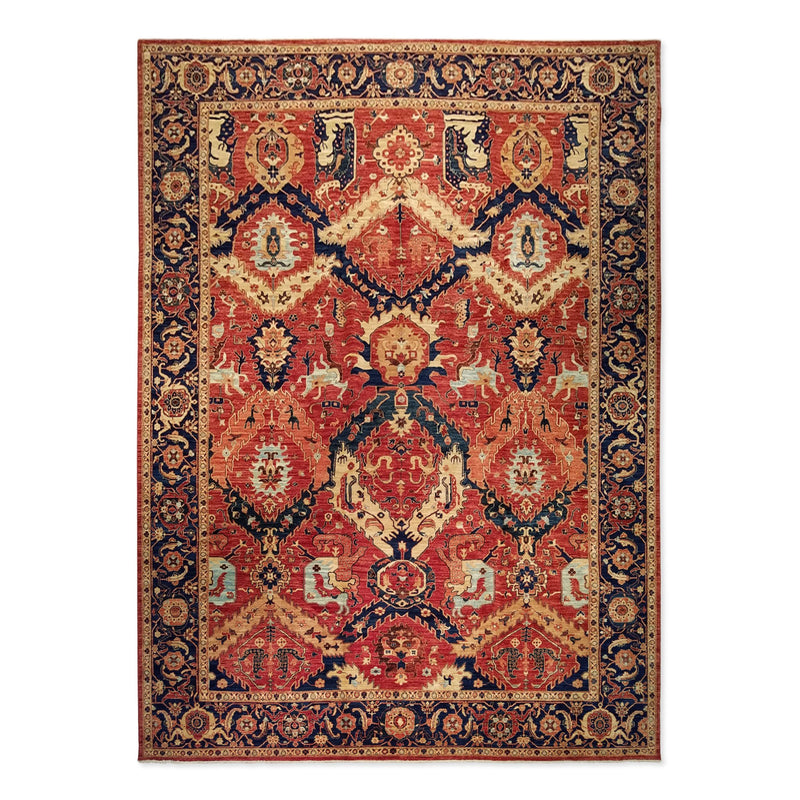 10'0" x 13'10"   Dragon Design Rug Top View