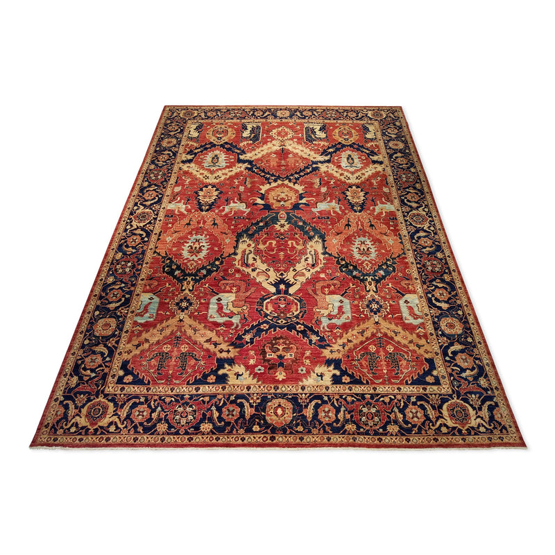 10'0" x 13'10"   Dragon Design Rug Angle View