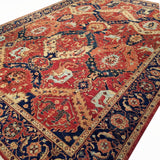 10'0" x 13'10"   Dragon Design Rug Angle View