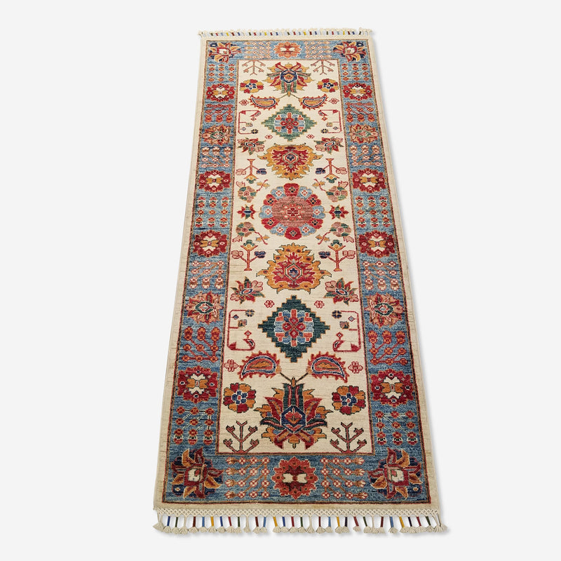 2'5" x 6'2"   Gabbeh Runner Rug Top View