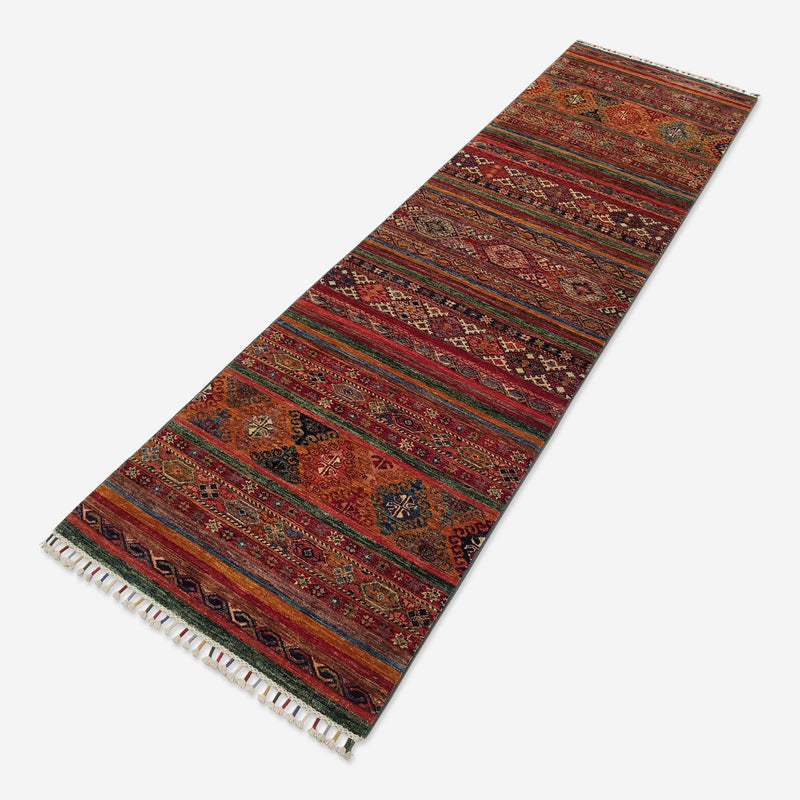2'9" x 9'8"   Khorjin Runner Rug Angle View