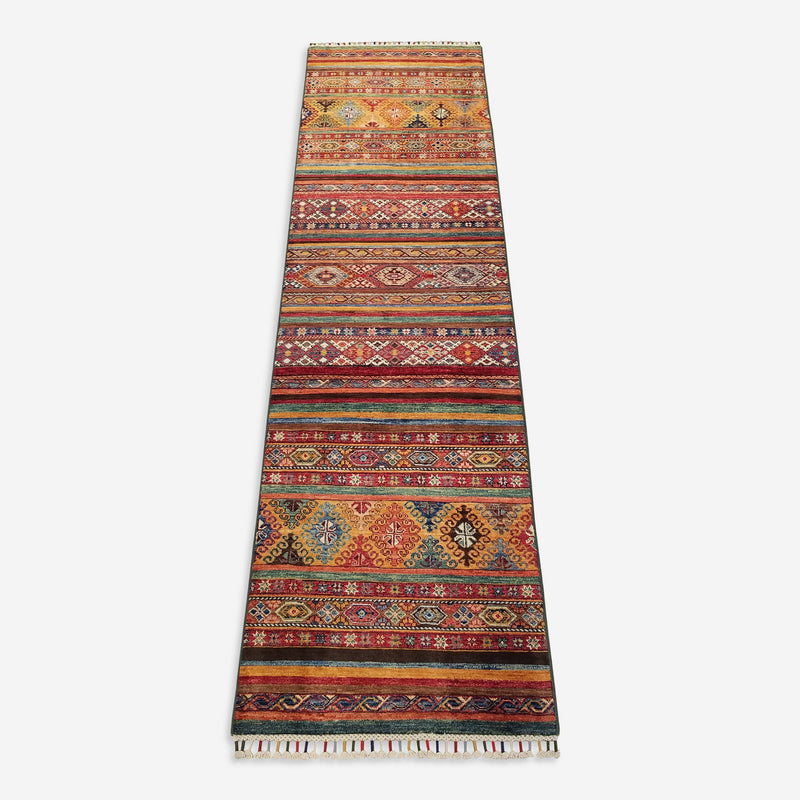 2'8" x 10'1"   Khorjin Runner Rug Top View