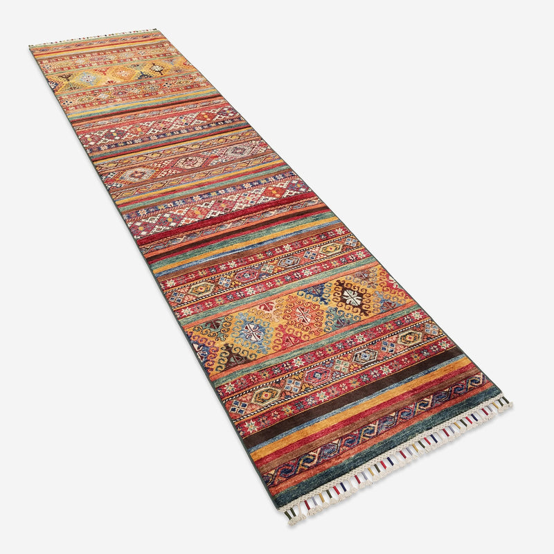 2'8" x 10'1"   Khorjin Runner Rug Angle View