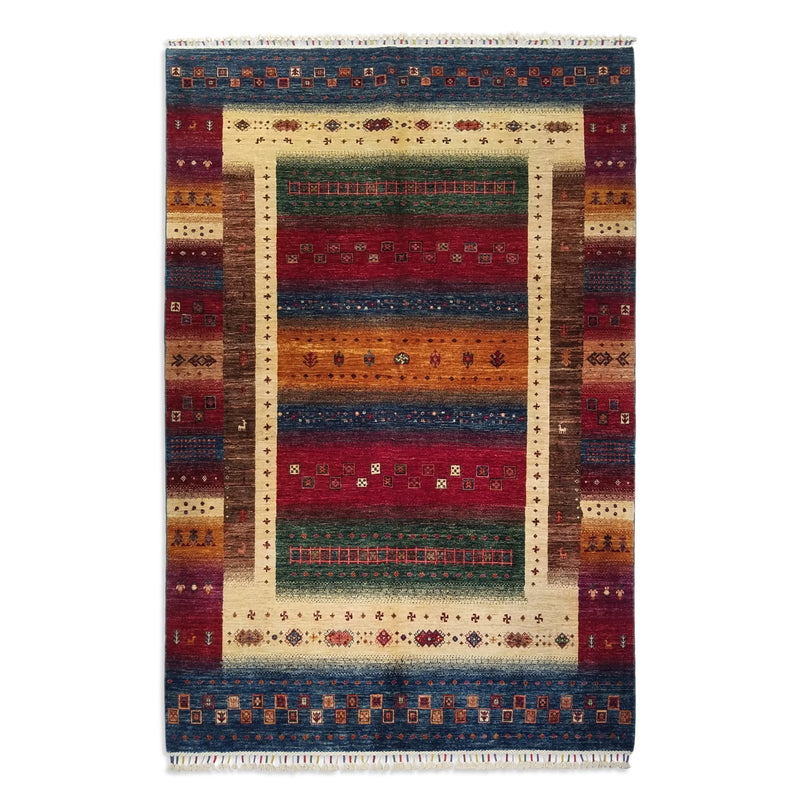 5'8" x 8'6"   Khorjin Rug Top View