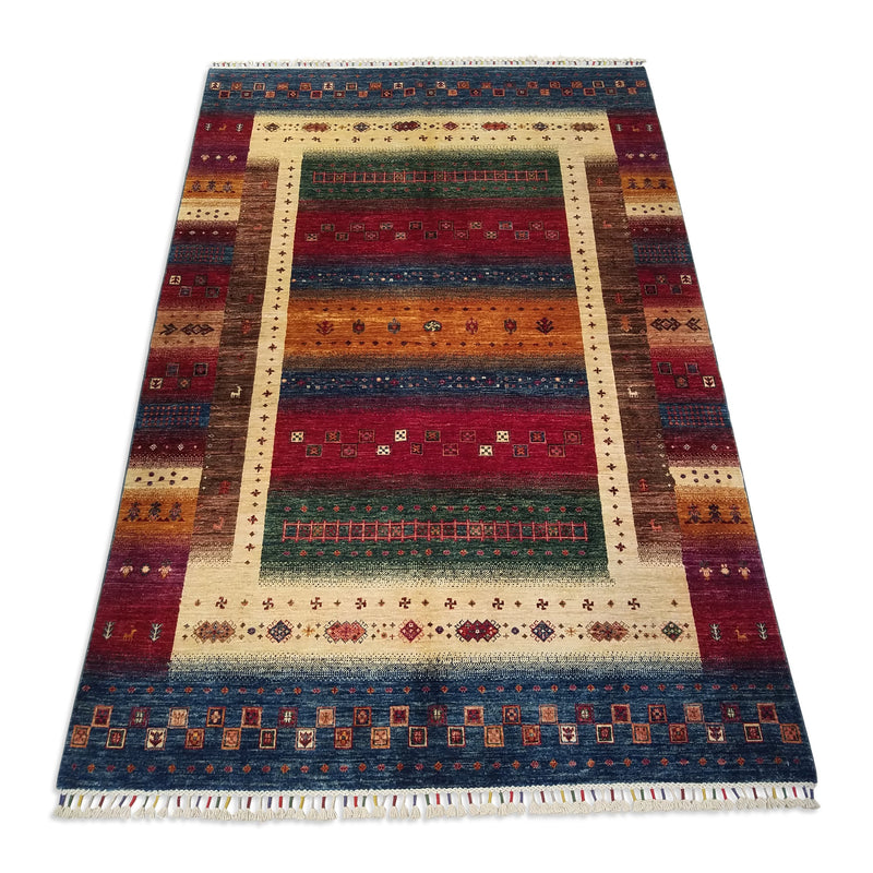 5'8" x 8'6"   Khorjin Rug Angle View
