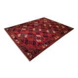 8'0" x 9'11"   Ersari Turkmen Design Rug Angle View