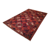 6'8" x 10'1"   Ersari Turkmen Design Rug Angle View