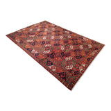 6'8" x 10'1"   Ersari Turkmen Design Rug Angle View