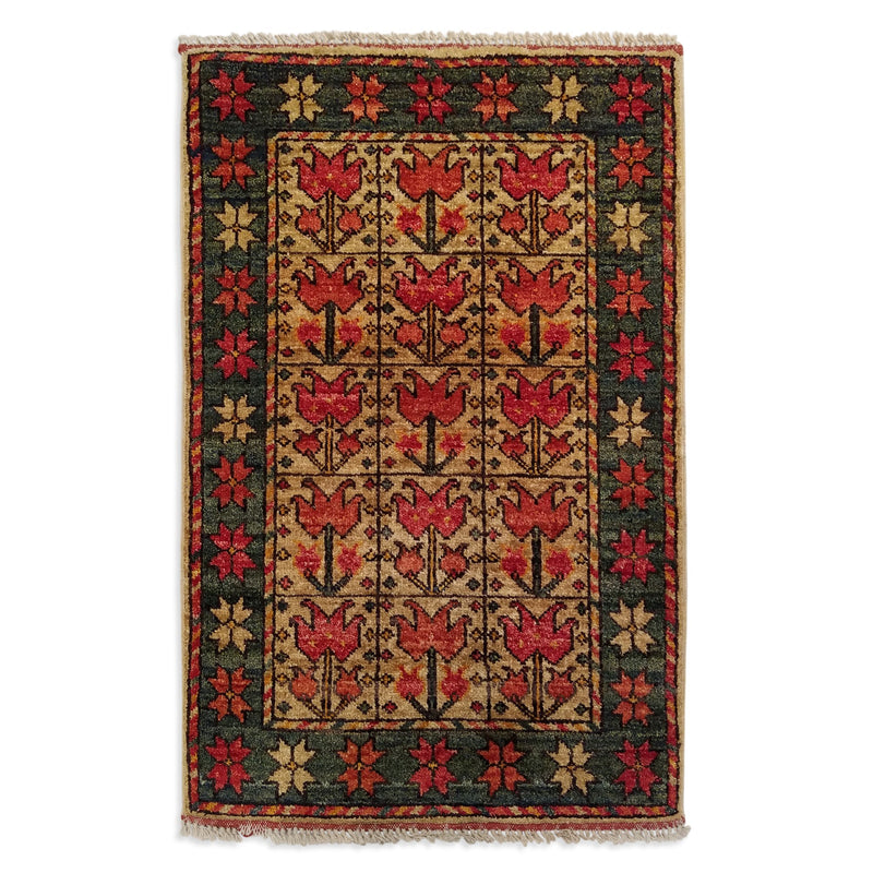 2'1" x 3'3"   Beshir Rug Top View
