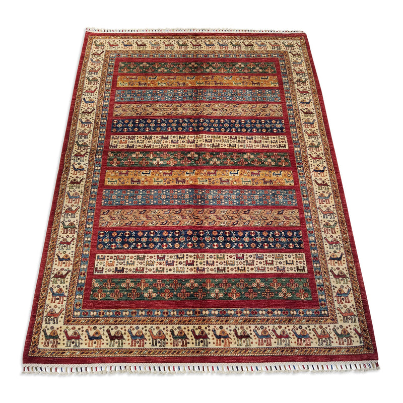 5'9" x 7'10"   Khorjin Rug Angle View