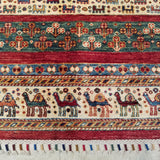 5'9" x 7'10"   Khorjin Rug Angle View