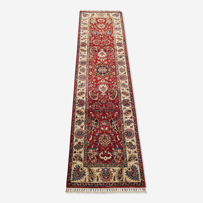 2'9" x 10'11"   Gabbeh Runner Rug Top View