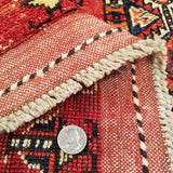 2'10" x 10'2"   Ersari Turkmen Design Runner Rug Back View