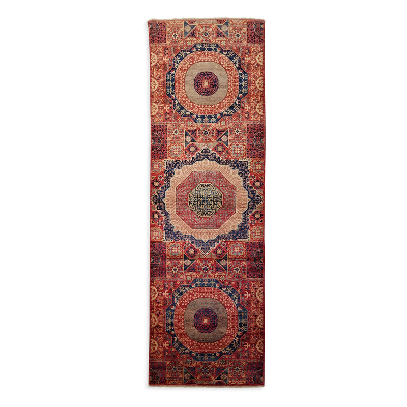 2'7" x 8'0"   Mamluk Runner Rug Top View