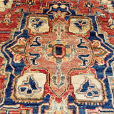 2'6" x 9'10"   Heriz Runner Rug Back View