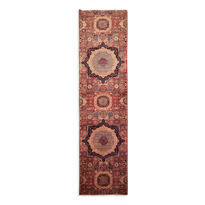 2'6" x 9'6"   Mamluk Runner Rug Top View