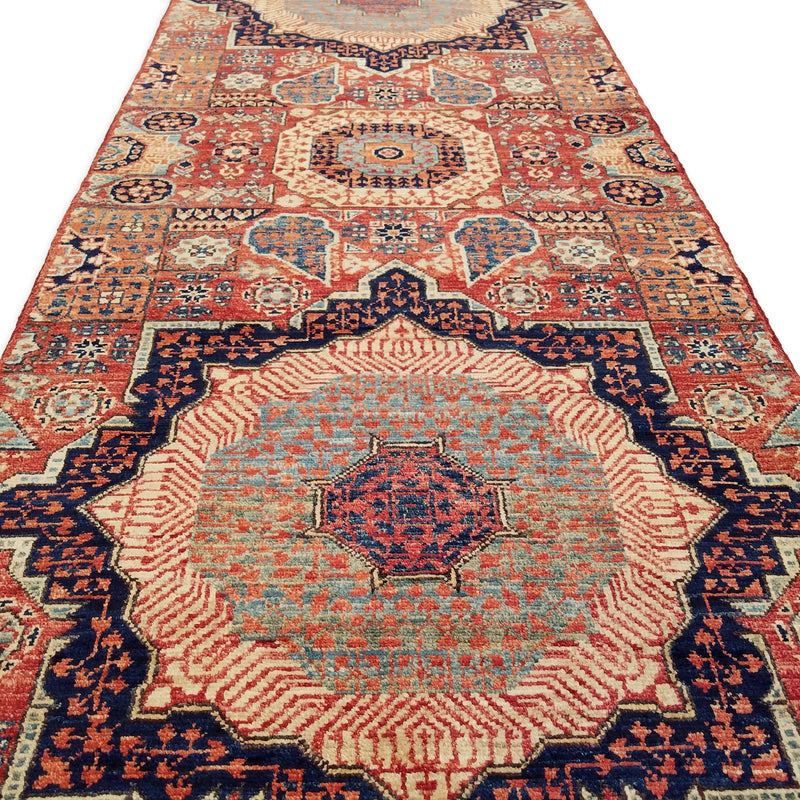 2'6" x 9'6"   Mamluk Runner Rug Back View