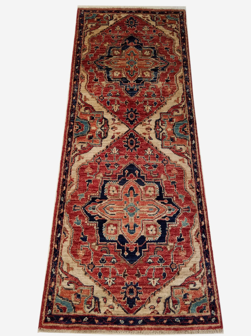 2'0" x 5'1"   Heriz Runner Rug Top View
