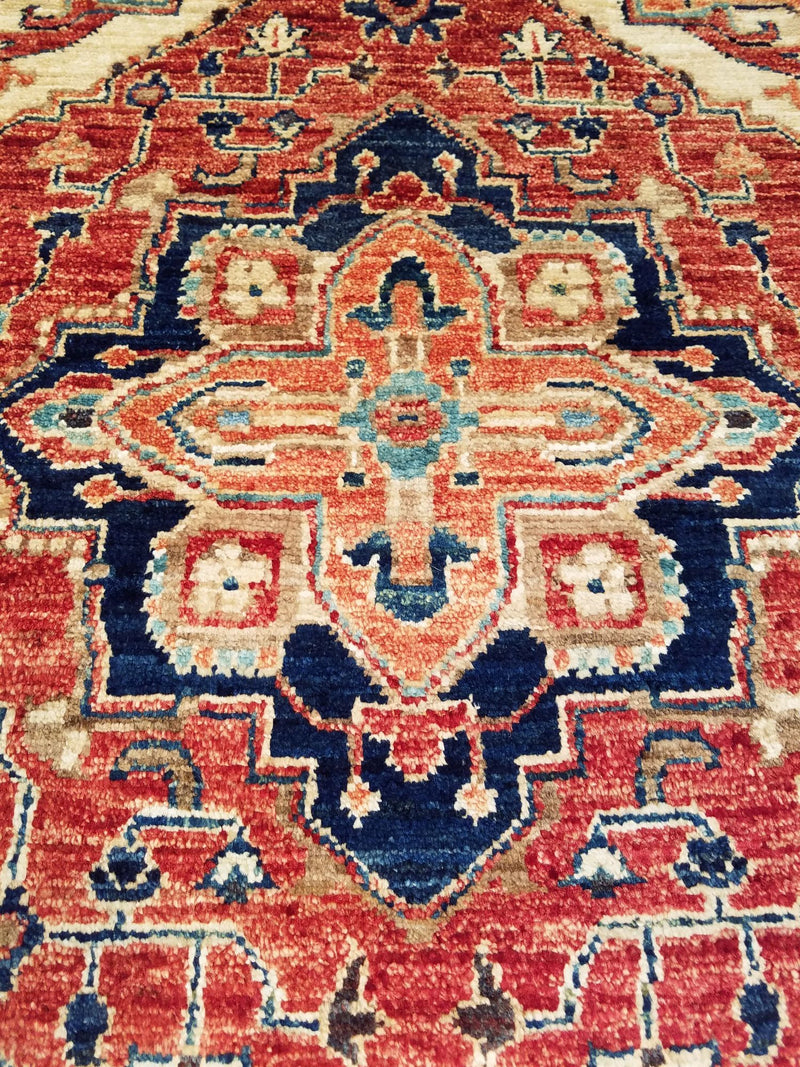 2'0" x 5'1"   Heriz Runner Rug Back View