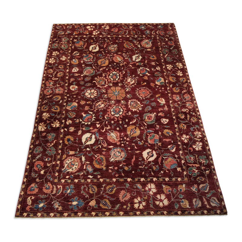 6'8" x 9'10"   Khorjin Design Rug Angle View