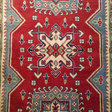 3'11" x 5'10"   Kazak Rug Angle View