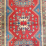 4'0" x 6'4"   Kazak Rug Angle View